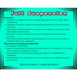 WSS – RockShox VIVID C1 Air Can & Damper Seal Kit - Professional Aftermarket Kit