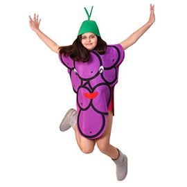 Matissa Kids Fruits Vegetables and Nature costumes Suits outfits Fancy Dress Party Boys and Girls (Purple Grapes)