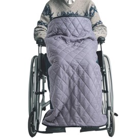 LPRYAO Wheelchair Blanket, Winter Three-Layer Thickened Warm Adult Wheelchair Blanket, Leg Blanket, Knee Blanket, Blanket for Wheelchair Users, Universal Fit for Wheelchairs (Light Grey, 44.1 x 49.2