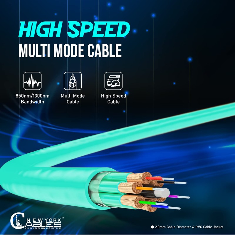 Fiber Patch Cable | SC to SC Multimode Duplex OM3