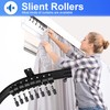 Fubeasi Black Flexible Bendable Ceiling Curtain Track, Curved Ceiling Track