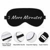 Vnwoalu Funny Phrase Sleep Eye Mask 5 More Minutes Men