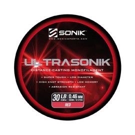 Sonik UltraSonik Red Mono Line Bulk Spool: 18lb