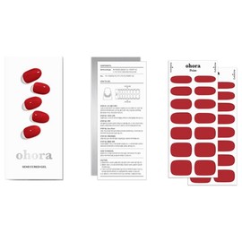 Oh Hora N Addict Nail Set, 1 Piece, Red Addict / 오호라 N 어딕트 네일 세트, 1개, 레드 어딕트