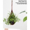 Hanging Orchid Planter Plant Pot: 5 Packs Bamboo Flower Basket