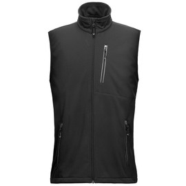33,000ft Gilet leggero softshell da uomo, impermeabile, antivento, traspirante, senza maniche, per ciclismo, corsa, escursionismo, golf, lavoro, Nero , XXL