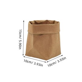 Operitacx 1pc Creative Kraft Paper Pen Container Stylish Desktop Storage for Cactus Sturdy Practical Office Decoration Design for Tidy Organization for Plant