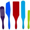Mad Hungry 5 Piece Spurtle Nonstick Silicone Set, Multicolor