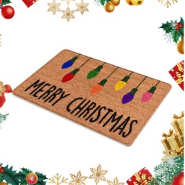 Christmas Door Mat Merry Christmas Doormat 20x31 Inch Christmas Door Mats Outdoor Indoor Non Slip Christmas Doormat Christmas Welcome Mat Xmas Door Mat for Xmas New Year Indoor Outdoor Decorations