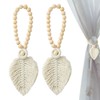 Curtain Rope Tiebacks,2 Pack Macrame Curtain Tieback -Shaped Curtain Holdbacks,Boho