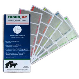 FASCO AP Heat Detector Mount Activity Label Estrus Patches Green 50PK, GREEN50PK