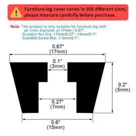 sourcing map 50pcs Rubber Feet Bumpers Furniture Table Amplifier Speaker Cabinet Leg Pads, D17x15xH5mm