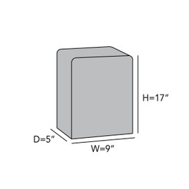 Covermates Keepsakes - Rectangular Appliance Cover - Dust Protection - Stain Resistant - Washable - Appliance Cover-Red