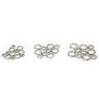 60pcs Stainless Steel Solid Fishing Figure 8 Jigging Rings Lure