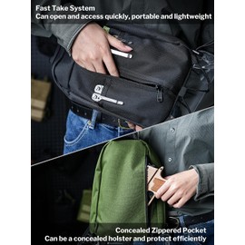 VIPERADE UGS1 Sling Bag Organiser Men's Shoulder Bag, Small EDC Tactical Shoulder Bag, Chest Bag, Mini Backpack, Crossbody Bag for Travel, Hiking, Outdoor, Sports, Daily Use