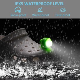 RAHAN 2 Pcs Rechargeable Croc Lights for Shoes Croc Headlights Camping Lights Flashlights Cute Croc Charms Accessories for Adults Novelty Shoes Light for Camping Essential, Dog Walking