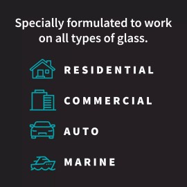 GlasWeld ProClean Water Stain Remover for Glass Shower Door Cleaner & Car Window 16 oz