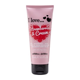 I LOVE Strawberries and Cream Super Soft Hand Lotion - Hand Lotion for Dry Skin - Sweet, Long Lasting Fragrance - Organic Hand Cream - 75 ml