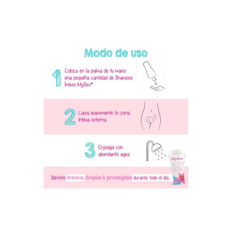 Intima Shampoo De Higiene 220 ml pack MYFEM 3 piezas