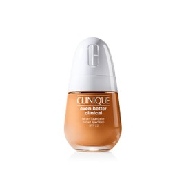 Clinique Even Better Clinical Serum Full Coverage Hydrating Foundation Broad Spectrum SPF 25 With Vitamin C, Salicylic Acid + Hyaluronic Acid For Oily Skin Types, Deep Honey