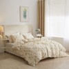 HighBuy French Botanical Comforter Set Full Yellow Floral Printed Bedding
