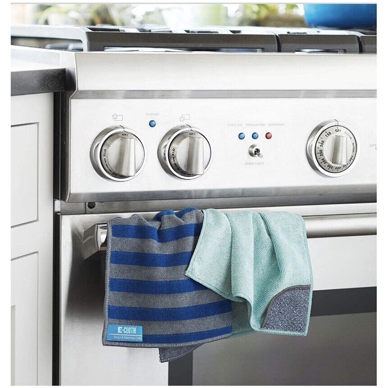E-Cloth Range & Stovetop Microfiber Cleaning Cloth Set