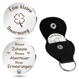 FlexiTonic Pocket Hug Lucky Charm Gifts for Women Men Guardian Angel Gift Keyring Best Friend Gifts Get Well Gifts Funny Gifts for Couple Boyfriend Sister, New Home