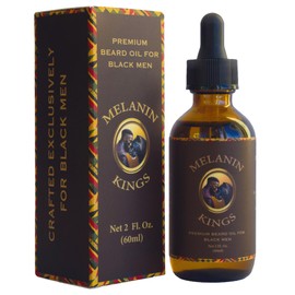 Melanin Kings Beard Oil for Black Men - Specialized formula for Black Men - With ancient African Ingredients - 100% Natural Ingredients - 2fl. Oz. - Kenyan Sandalwood Scent