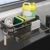 Hanging Sink Organiser, Sink Organiser with Drain Pan, Kitchen Sponge