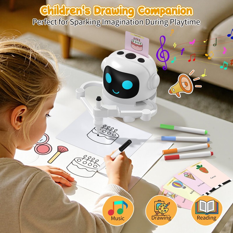 Uneviesyka Drawing Robot for Kids,Toys for 3 4 5 6