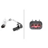 HELLA 6PU 013 122-161 Sensor, crankshaft pulse - 3-pin connector - Bolted