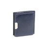 Small Leather Boxed Style wallet with large coin compartment LEAS,