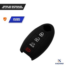 Funda Protectora compatible con Llave Nissan de 4 botones. Funda para Llaves de Carro. Funda para Llave compatible con Nissan Altima, Murano y más. Carcasa Protector para Llaves. Key Fob Cover