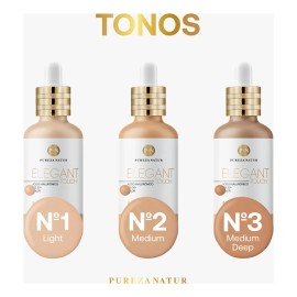 Serum Facial Ácido Hialurónico + Fps 30 + Tono Elegant Touch Tono N1 Light