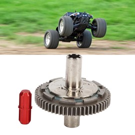 57T RC Clutch Spur Gear, Aluminum Alloy Steel RC Slipper Clutch Replacement Clutch Bells for Arrma 1/10 Upgrade Combustion Engines and Parts (red)