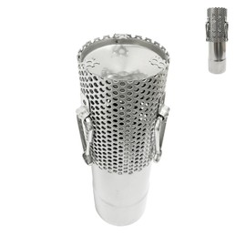SoloWilder Spark Arrestor Screen Set Stove Pipe Filter 2.36" Chimney Rain Cap for Hot Tent Stove (Straight Spark)