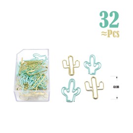 Gold Blue Binder Clips and Paper Clips Set (3-in-1 Boxed), for Office School Supplies Teachers Classroom Daily use…