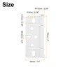 uxcell 6Pcs 3x1.4 Inch Door Hinges Non-Mortise No Noise Bifold