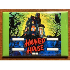 Haunted House Pinball Fridge Magnet