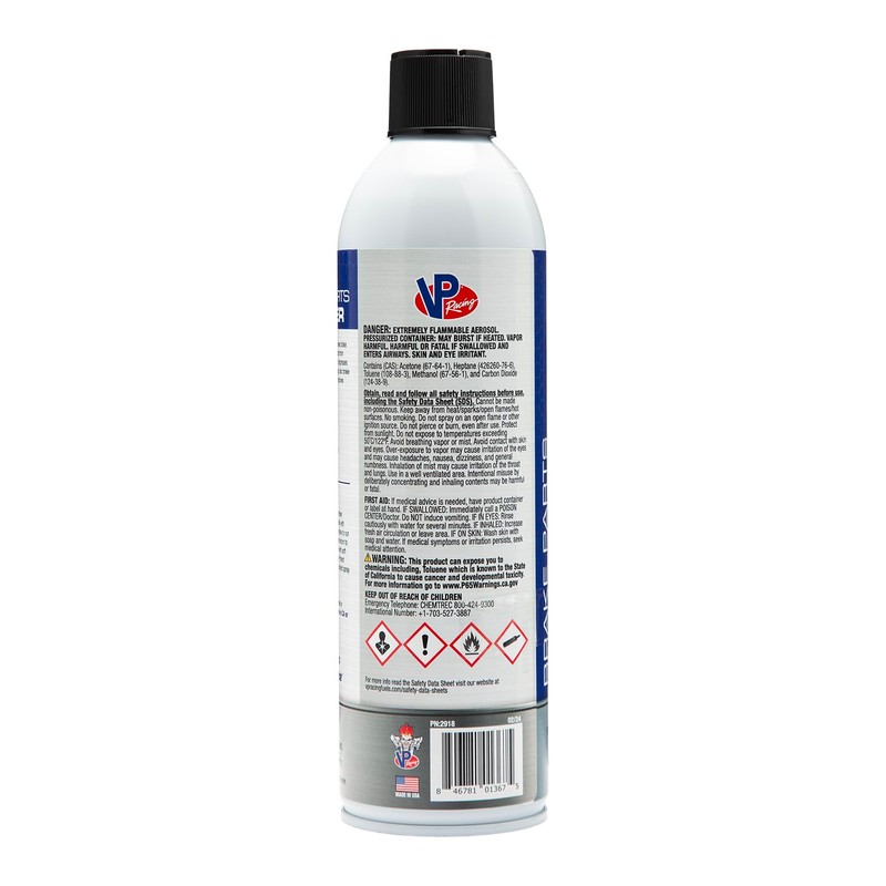 VP Racing Fuels 2918 Brake Parts Cleaner 14oz (4 Pack)