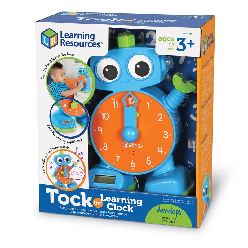 Learning Resources Tock The Learning Clock - 1 Piece, Ages