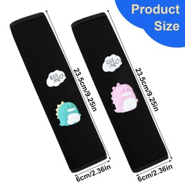 SIRLOMU 2er-Set Premium Gurtpolster Auto Gurtpolster für mehr Komfort auf Reisen für Sitzgurt mit weicher Polsterung