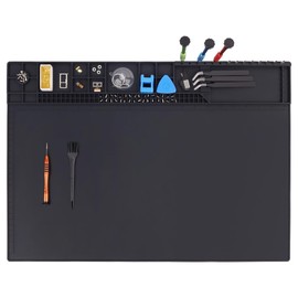 Premium Heat Resistant 932°F 22"x 14.2" Magnetic Silicone Soldering Mat Electronics Work Mat for Computer Cell Phone Laptop Repair,BGA Soldering Gun Iron Workbench Protection