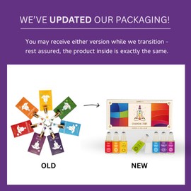7 Chakra Essential Oil Roll-On Blend Gift Set by Aromafume | 7x 6ml/0.2 fl oz | Aromatherapy Oils for Meditation, Chakra Balance | Yoga & Reiki Gifts | Essential Oil Set for Plexus, Root Chakra & more