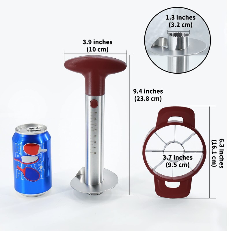 Newness Pineapple Corer and Slicer Tool, Robust Pineapple Core Remover