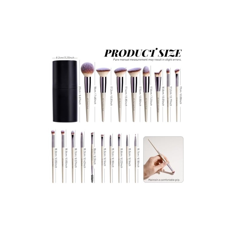 BS-MALL Makeup Brushes Premium Synthetic Foundation Powder Concealers Eye Shadows