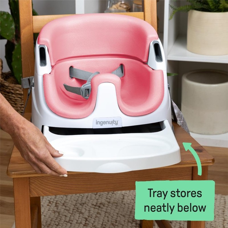 Ingenuity Baby Base 2-in-1 Booster Feeding and Floor Seat with