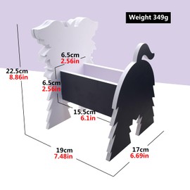 MOONZON Pet Dog Shaped Plant Flowerpot, Storage Planter Container, Indoor and Outdoor Decorative Ornaments, countertops, Garden, Courtyard Decorations (Schnauzer)