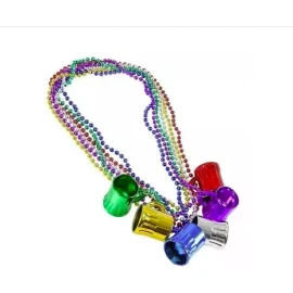 Dasore 12 Collares Tarros Tequilero Shots Vaso Fiesta Metalicos