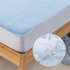 Waterproof Anti mite Mattress Pad Cover Fitted Sheet Blue 150*200+30cm